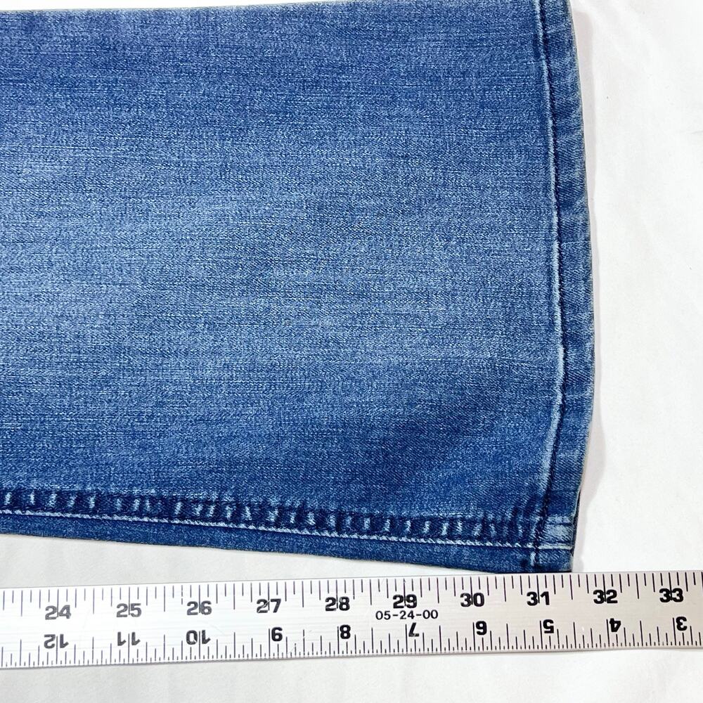 Democracy Ab Solution Jeans Women 12 Blue Dark Wash High Rise Flare Leg New - Picture 6 of 9